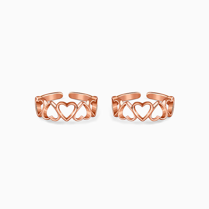 Rose Gold Ridam Toe Rings