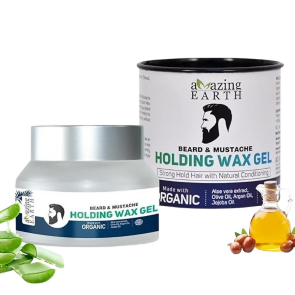 Amazing Earth Certified Organic Beard & Mustache Holding Wax Gel