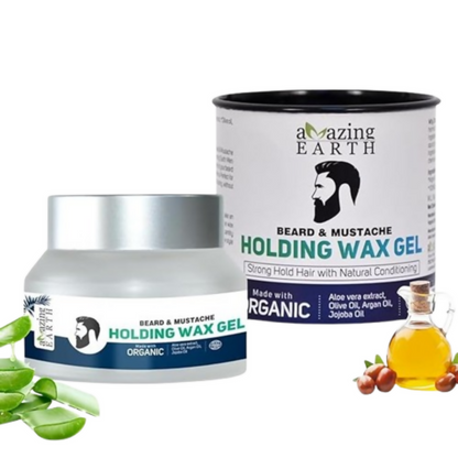 Amazing Earth Certified Organic Beard & Mustache Holding Wax Gel