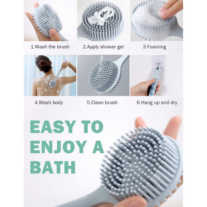 Bronson Professional Back Cleansing Scrubber Silicone Bath Brush