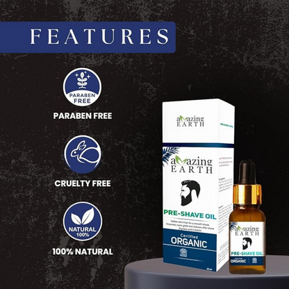 Amazing Earth Certified Organic Pre-Shave Oil