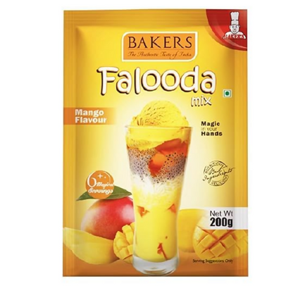 BAKERS Falooda Mix Powder - Chocolate,Vanilla and Mango