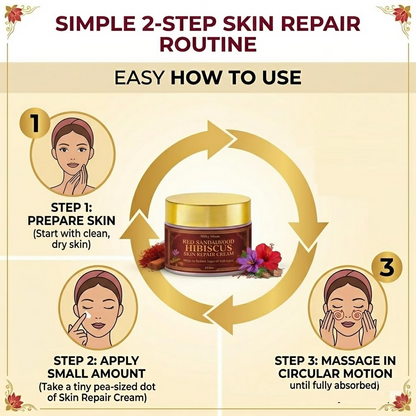 Milky Moon Red Sandalwood & Hibiscus Face Cream For Anti-Aging & Wrinkles