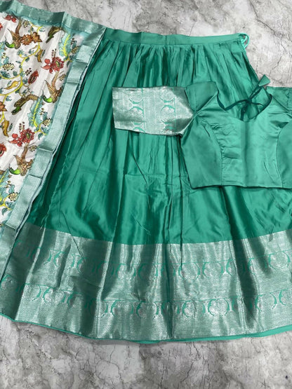 Teeya Creation New Latest Trendy Stylish Lehenga Choli Set - Teal