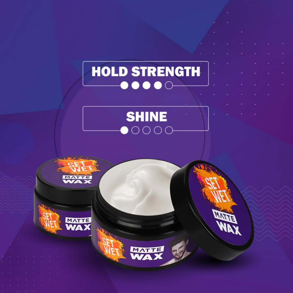Set Wet Hair Wax For Men - Matte Wax