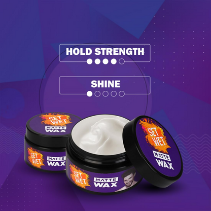 Set Wet Hair Wax For Men - Matte Wax
