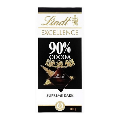 Lindt Excellence 90% Cocoa Dark Supreme Chocolate