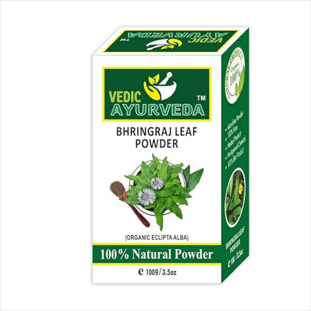 VedicAyurveda Heena Powder, Bhringraj & Indigo Powder