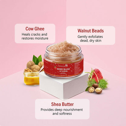 7days Natural Lip Scrub For Dark Tanned Lip Shine, Glossy, Soft With Moisturize Scrub