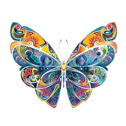 Rangoli White Glossy Vinyl Wall Sticker Premium
