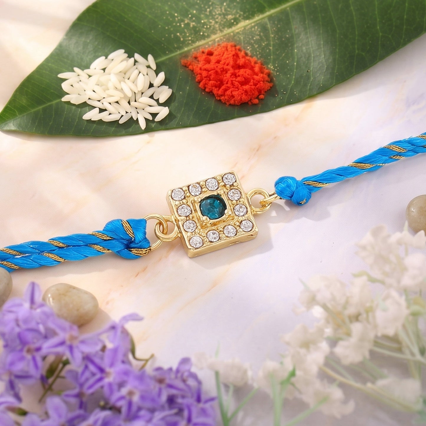 Premium Gold Plated Sober Styled Rakhi
