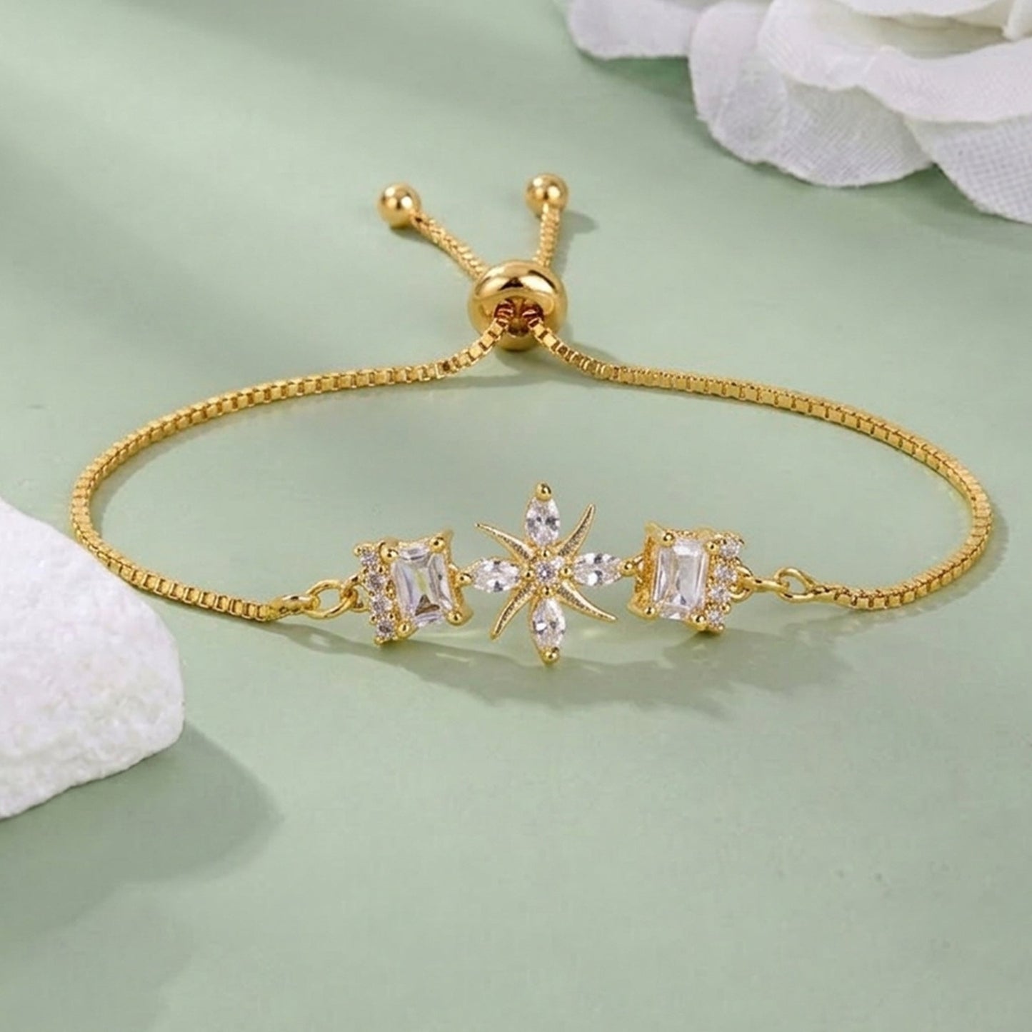 Crystal Stardust Chain Bracelet
