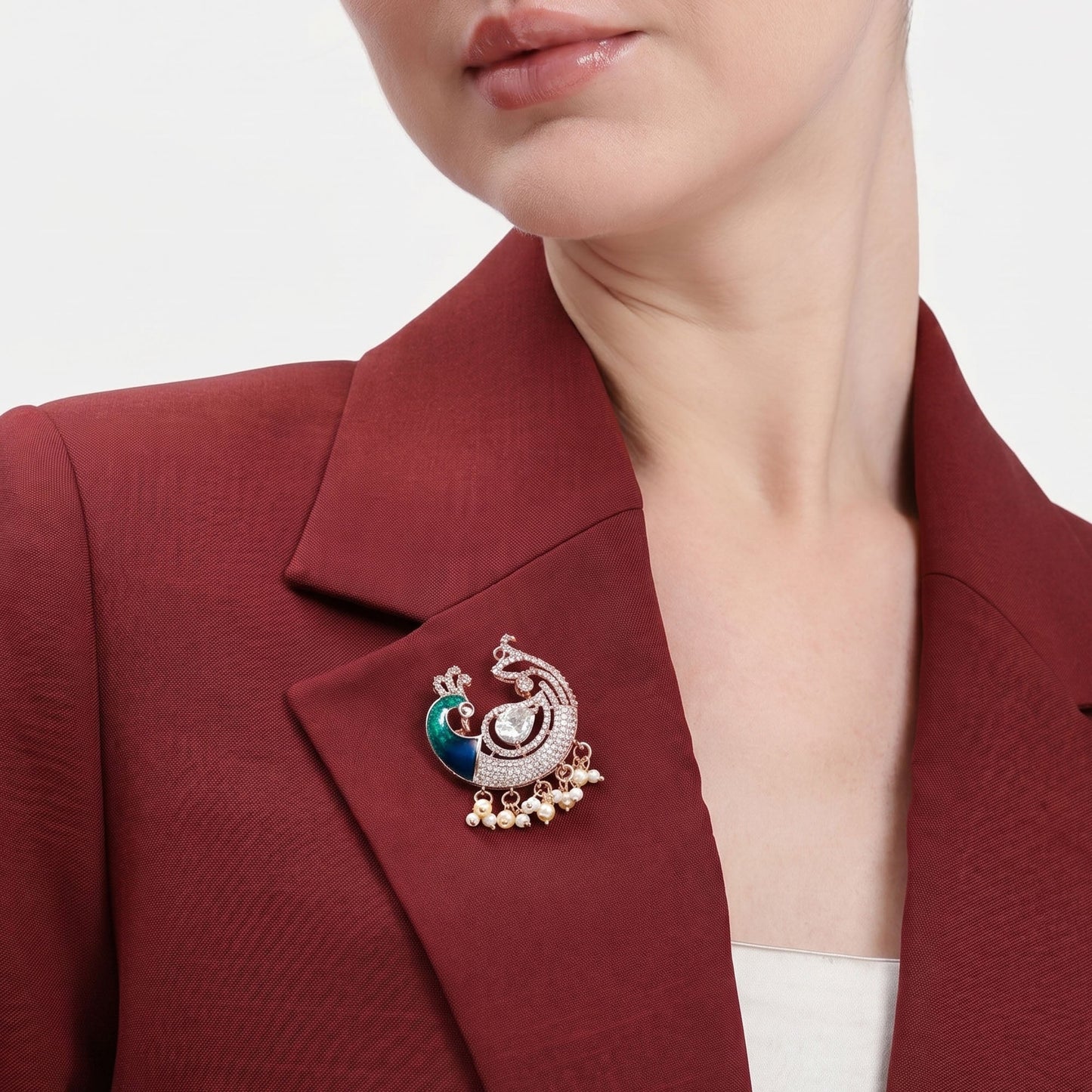 Kundanika – Morbagh Pearl Drop Brooch