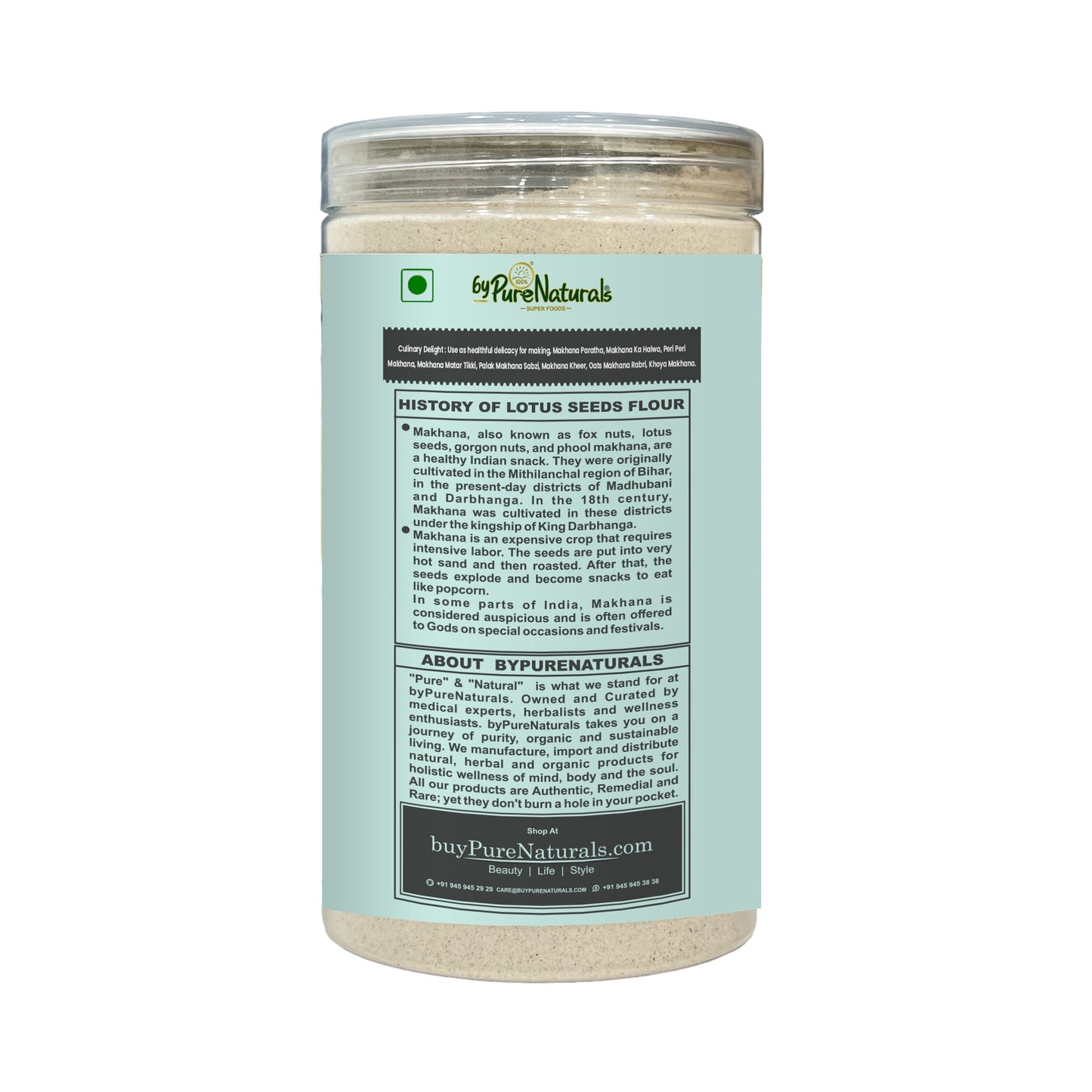 byPureNaturals Makhana Atta (Fox Nuts Flour)