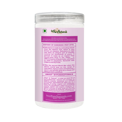byPureNaturals Sabudana Vrat Atta (Sago Tapioca Flour)