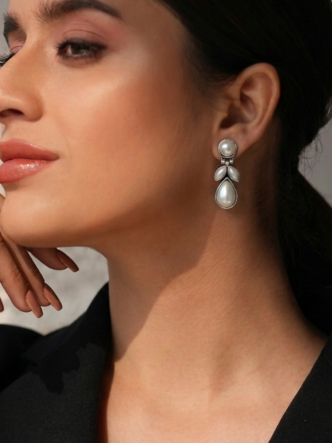 Vintage Pearl Teardrop Earrings