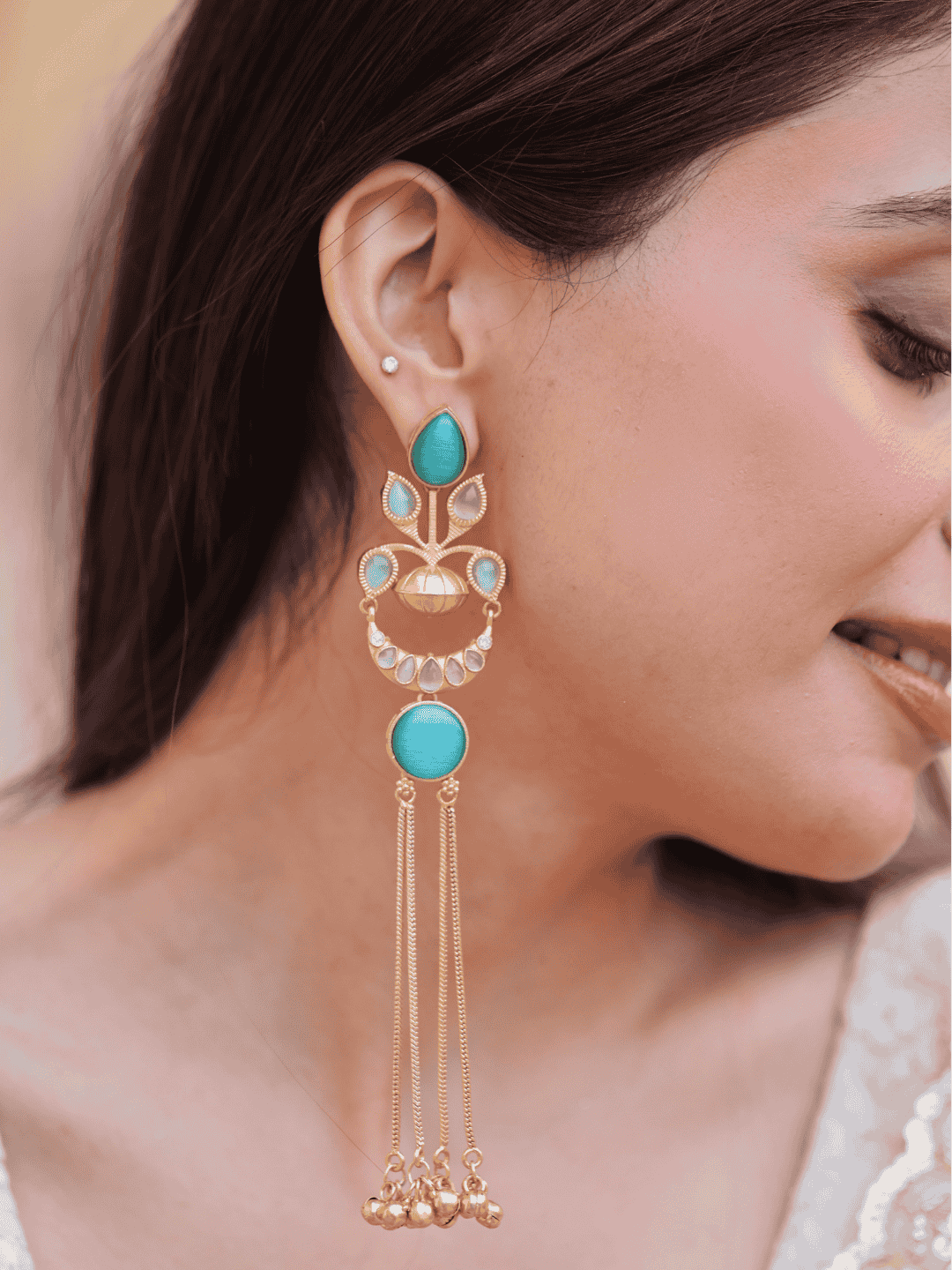 Moon Pearl Earring