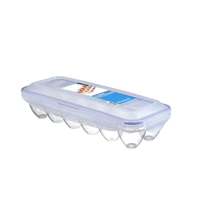 LocknLock Classic Plastic Airtight Egg Storage Container with Leak Proof Lid for 12 Eggs, 1 Piece, Transparent