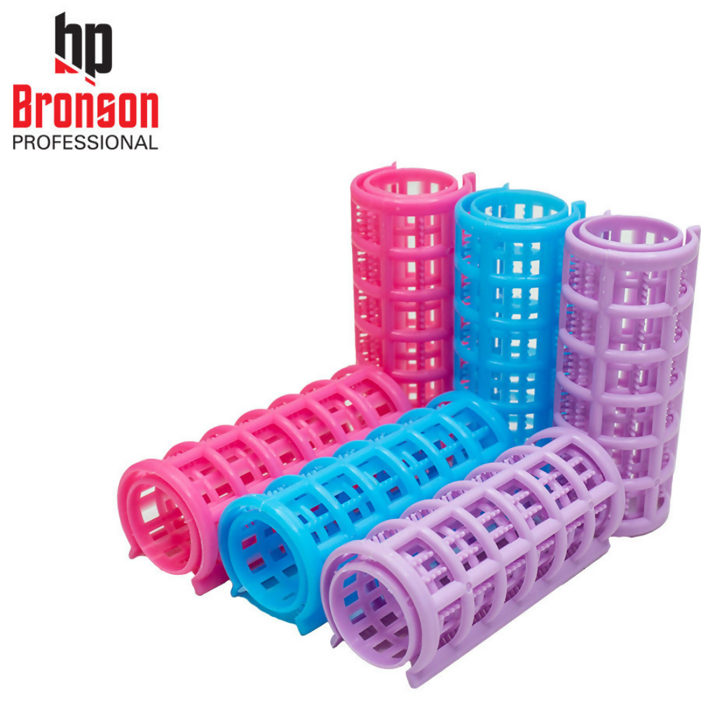 Bronson Professional Roller Curlers Clips For Women - 25mm