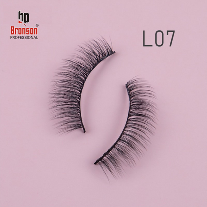 Bronson Professional Eyelash Set 3d False Long And Natural Eye Makeup - L07