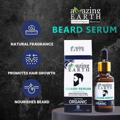 Amazing Earth Certified Organic Beard Serum