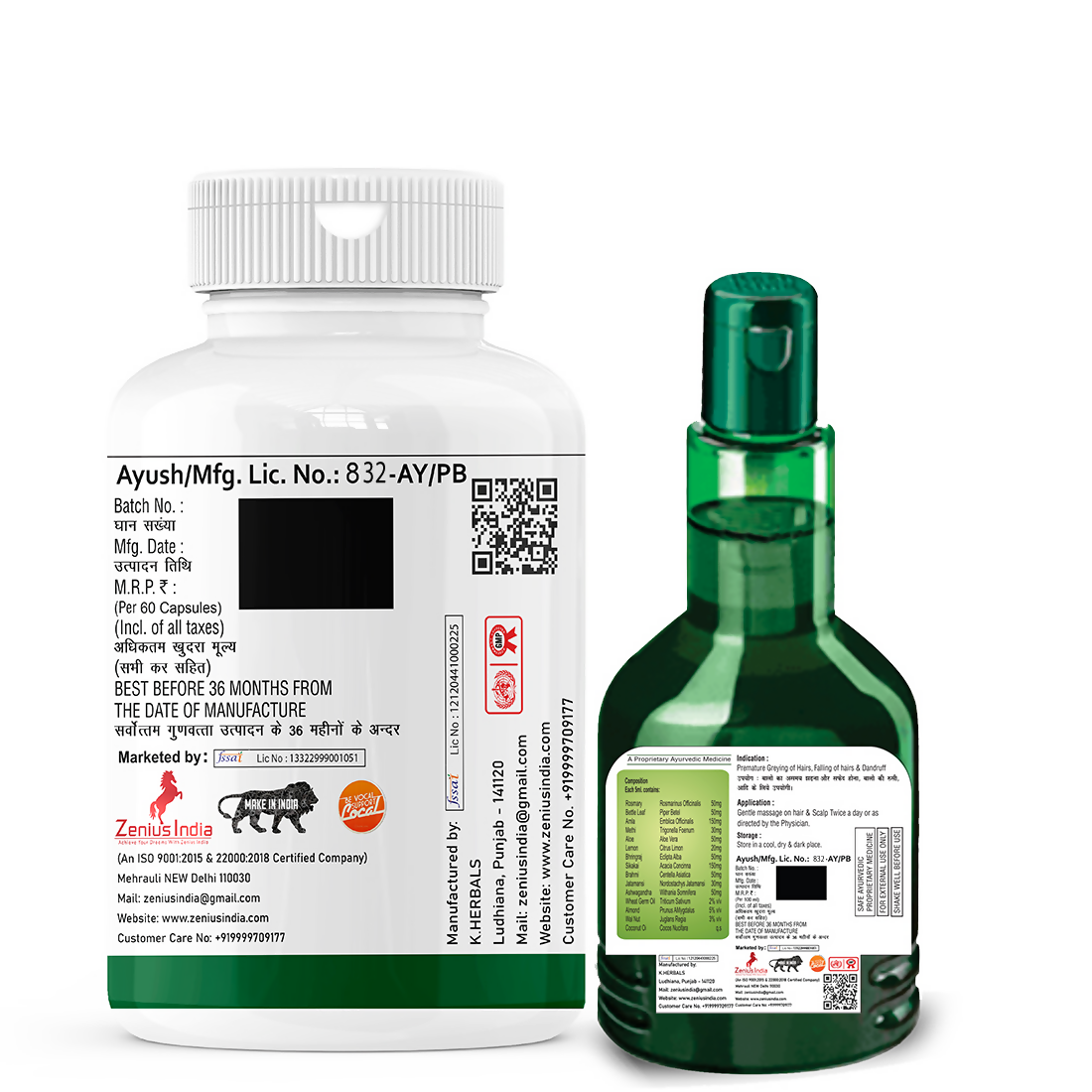Zenius Hair O Care Kit for Strong Hairs