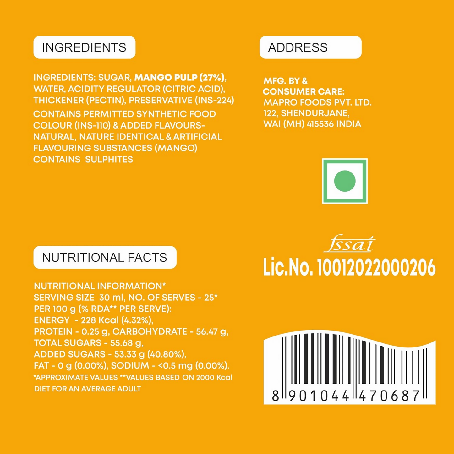 Mapro Mango Crush