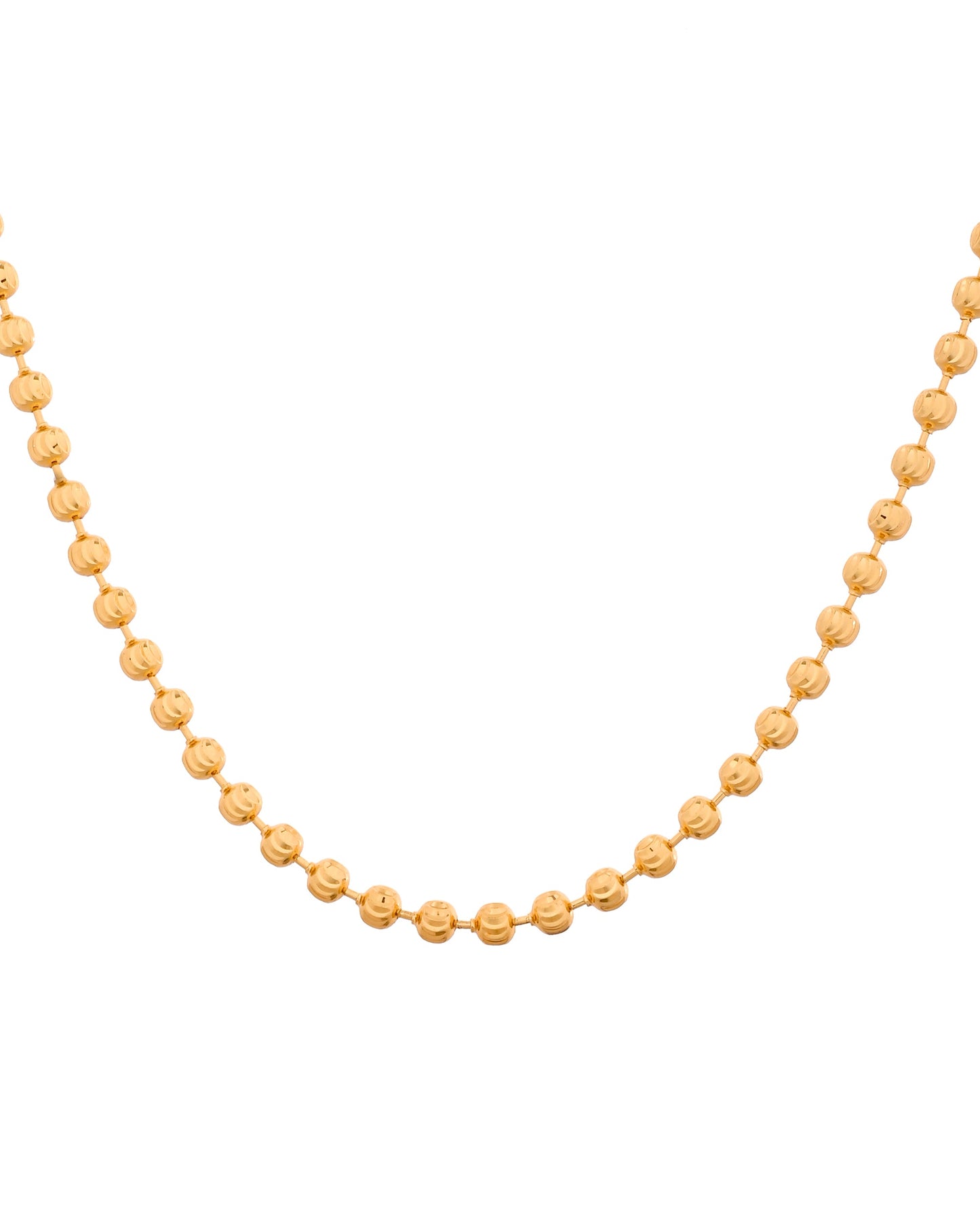 VOJ Gold Plated Designed Dotted Chain For Men