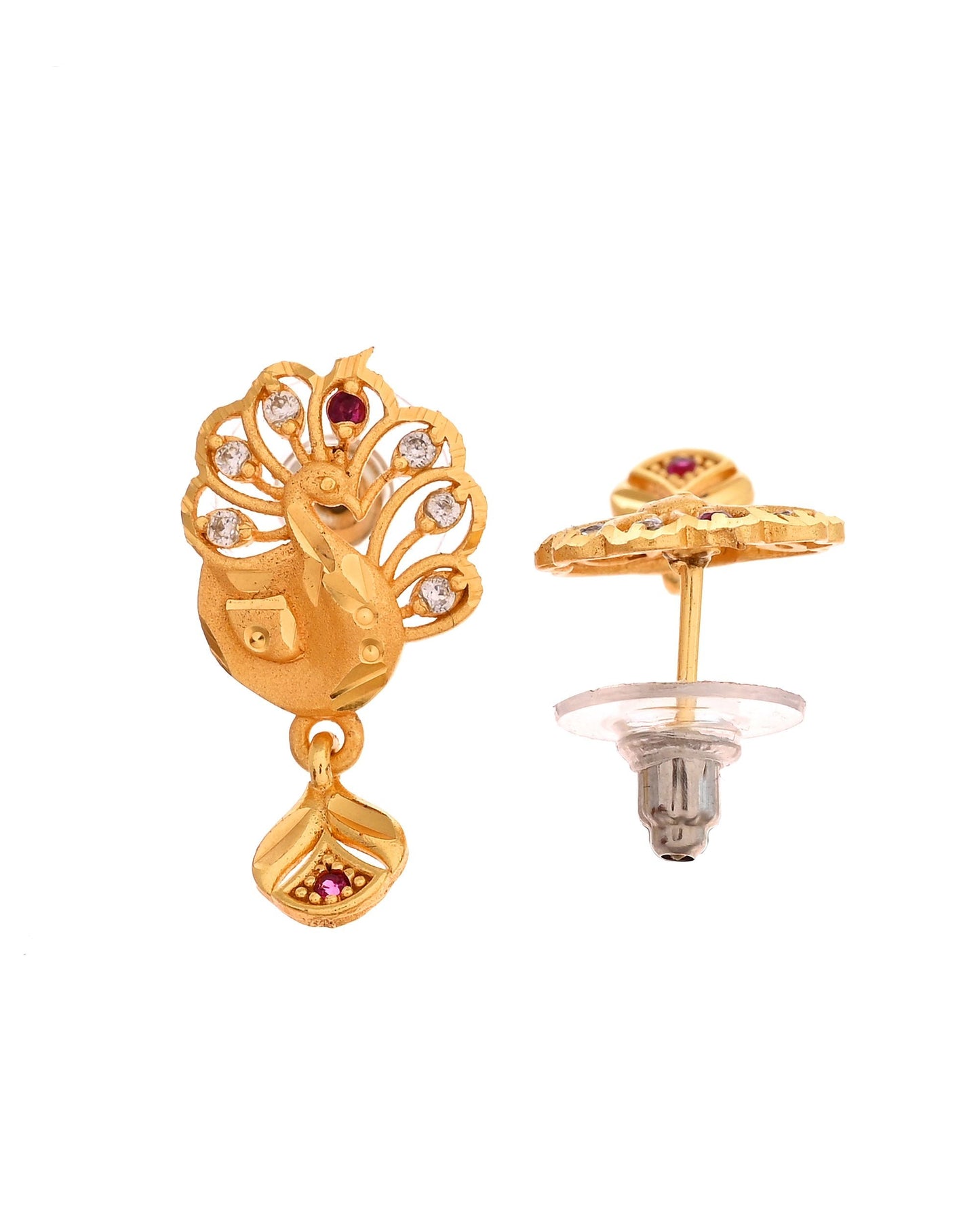 VOJ Gold Plated Peacock Shaped Chain Set
