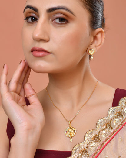 VOJ Gold Plated Elegant Design Chain Set