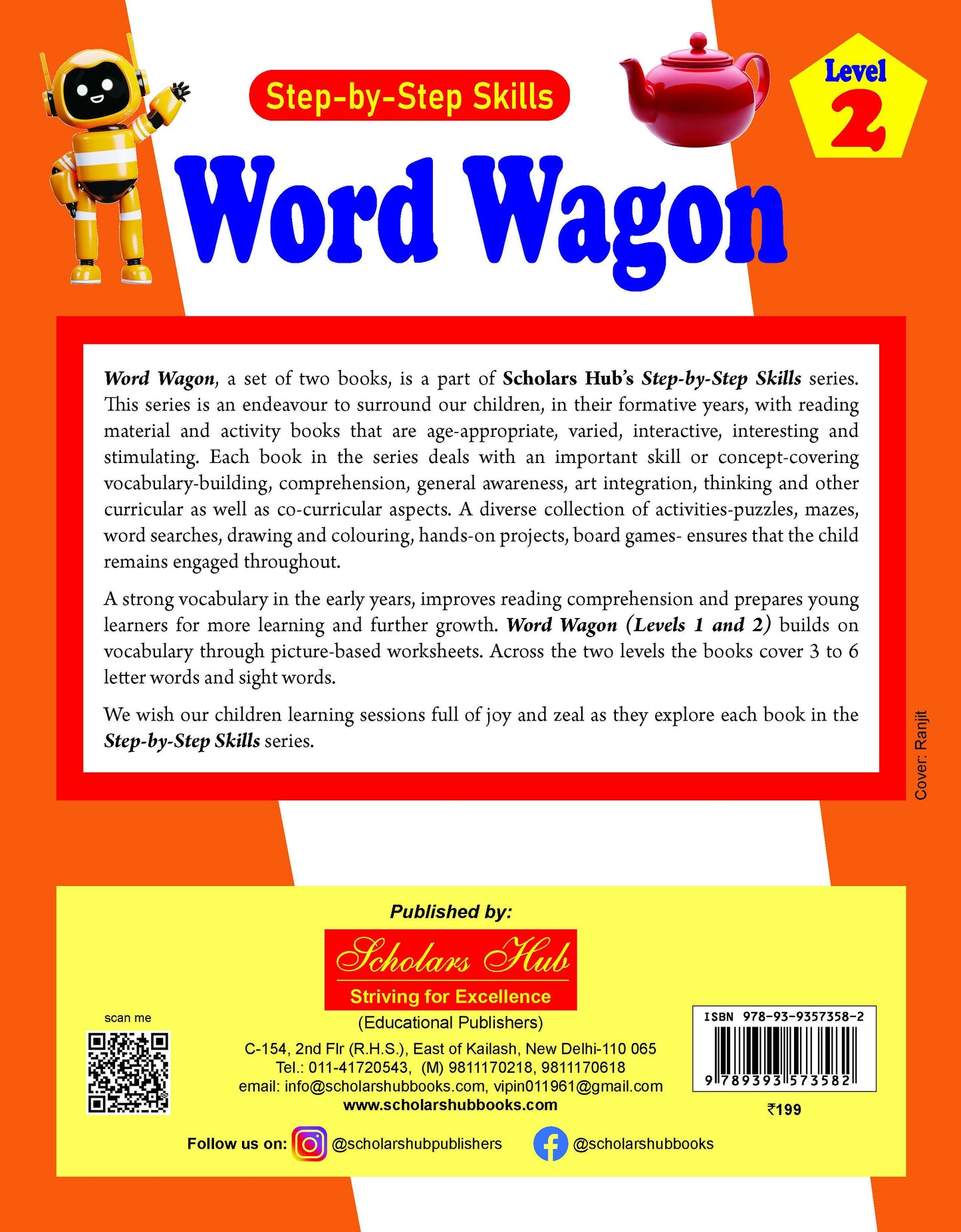 Step By Step Skills Word Wagon-2(Tearble Colourful Worksheets)