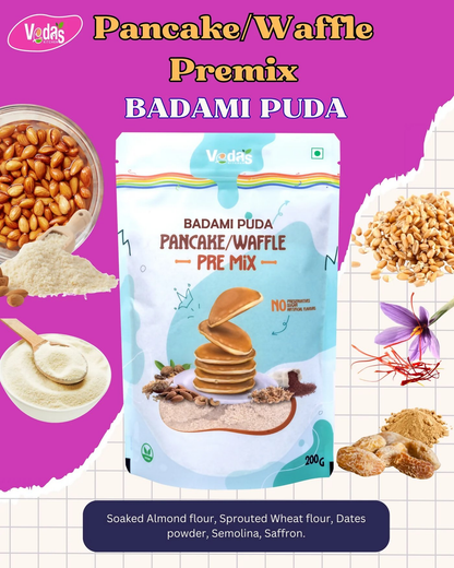 Vedas Kitchen Badami Puda Waffle/Pancake Premix