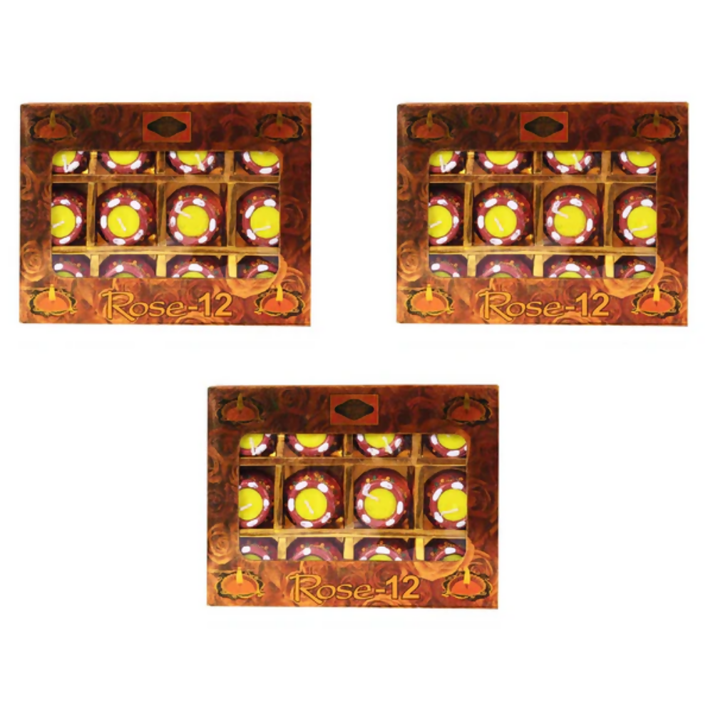 CraftVatika Handmade Wax Clay Mitti Diya For Decoration