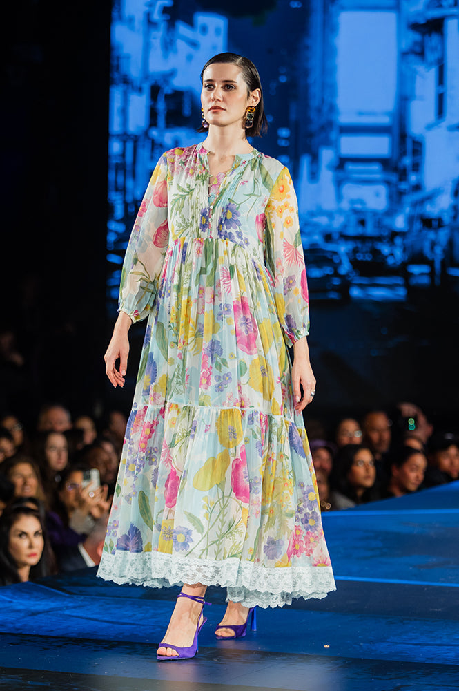 W for Woman Floral Printed Flared Dress
