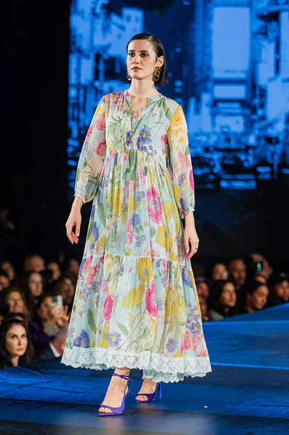 W for Woman Floral Printed Flared Dress