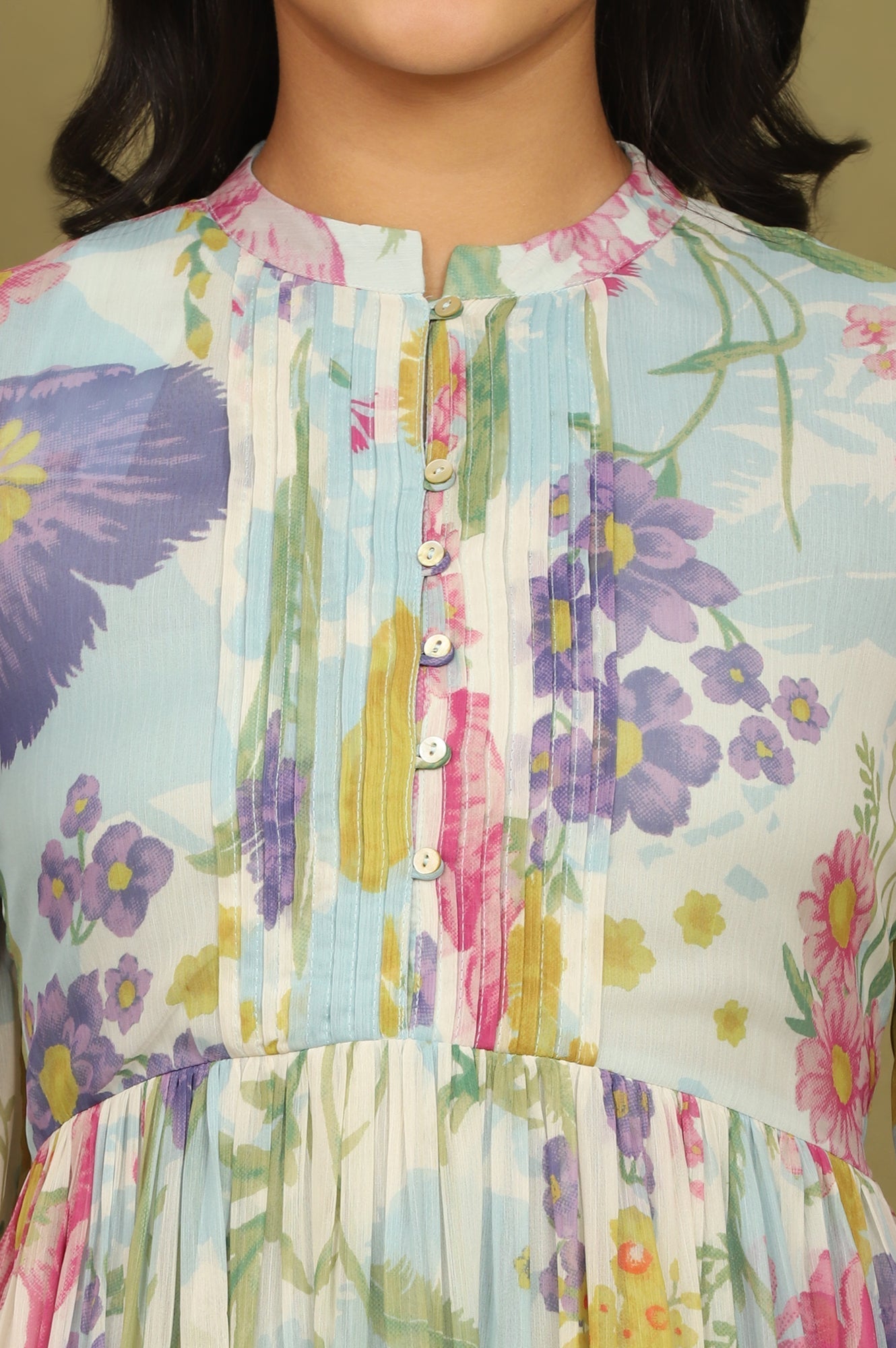W for Woman Floral Printed Flared Dress