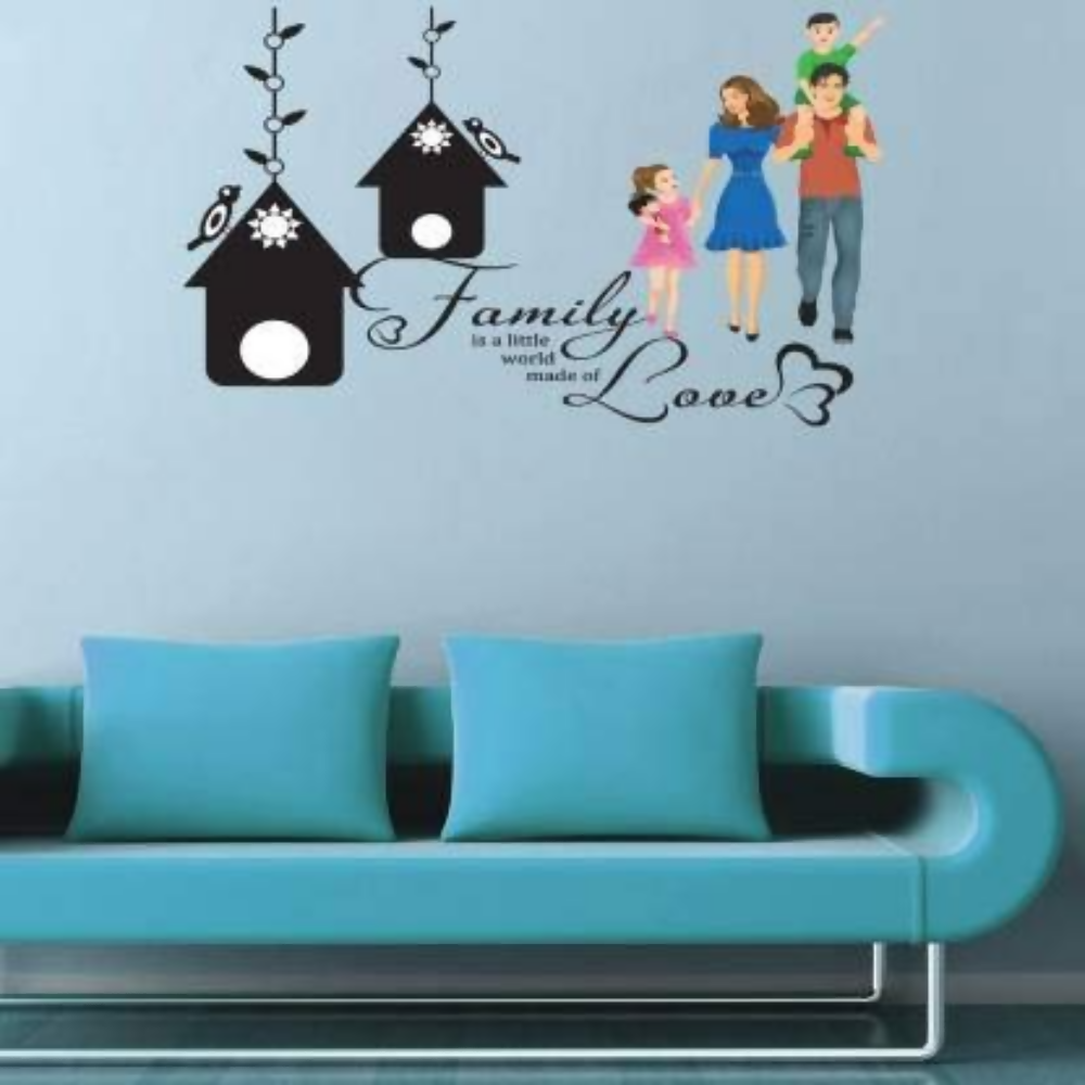 Rangoli Vinyl Modern Art Wall Sticker 1.96 x 20.86 x 1.96 Inches