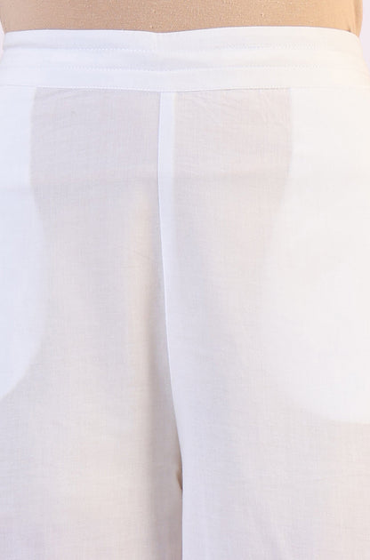 W for Woman Solid Pure Cotton Parallel Pants