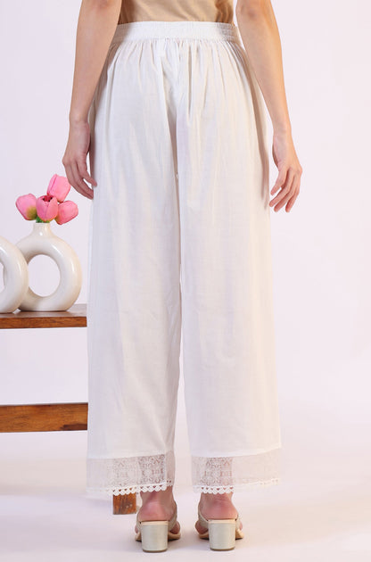 W for Woman Solid Pure Cotton Parallel Pants