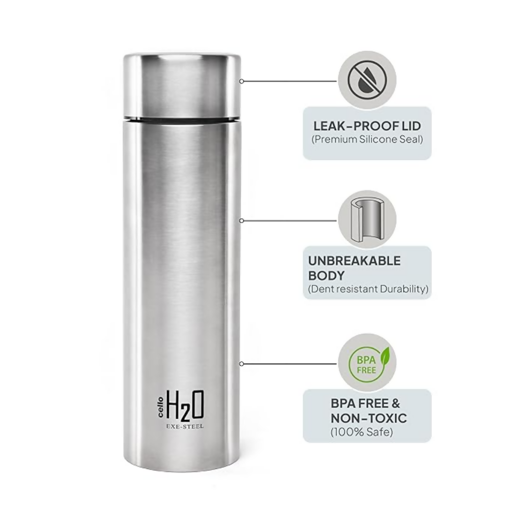 Cello H2O Stainless Steel Water Bottle
