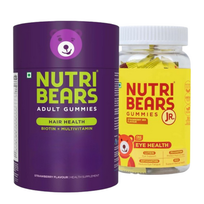 NutriBears Kids Eye Health and Biotin Hair Gummies
