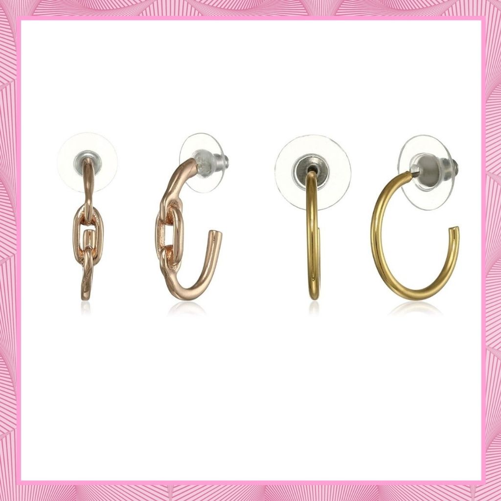 Estele Valentines Day Gift For Wife Hoop Earrings Combo For Girls & Women