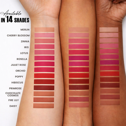 Parul Garg Beauty Silk Matte Liquid Lipstick, Long Lasting & Transfer-Proof - Primrose, Deep Maroon