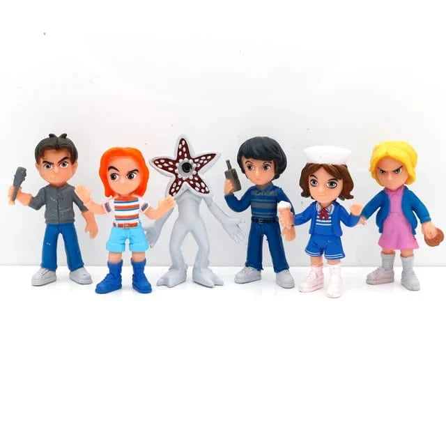 Stranger Things |PVC| Mini Figure Set of 6 Collectible Models 6 cm