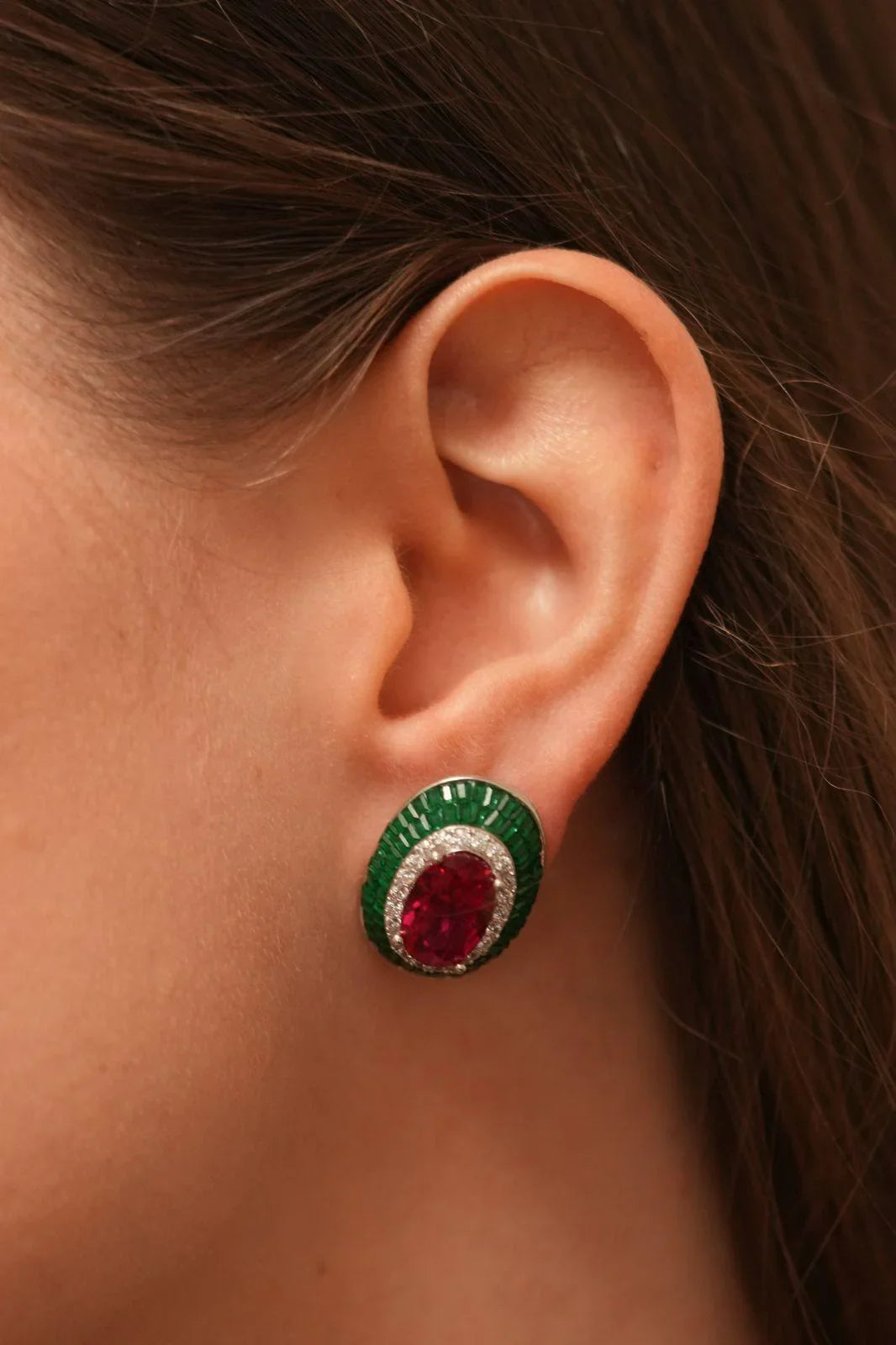 Aloha Diamond Statement Studs