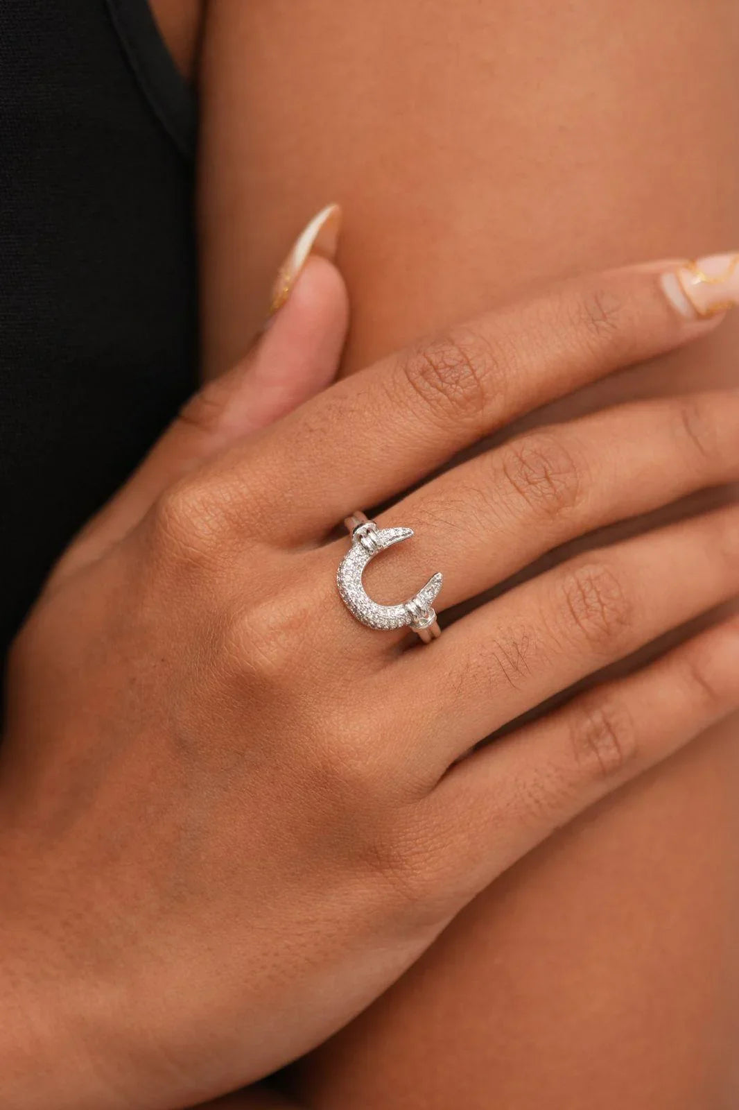 Pippa Lucky Horse Shoe Diamond Ring