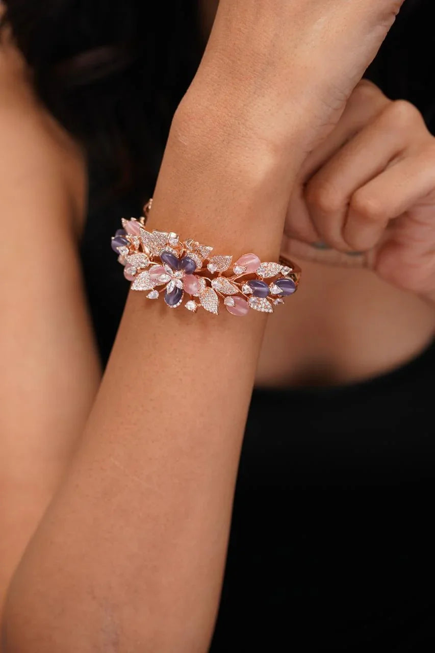 Drizella Beaded Diamond Pastel Kada | Lala Land Collection