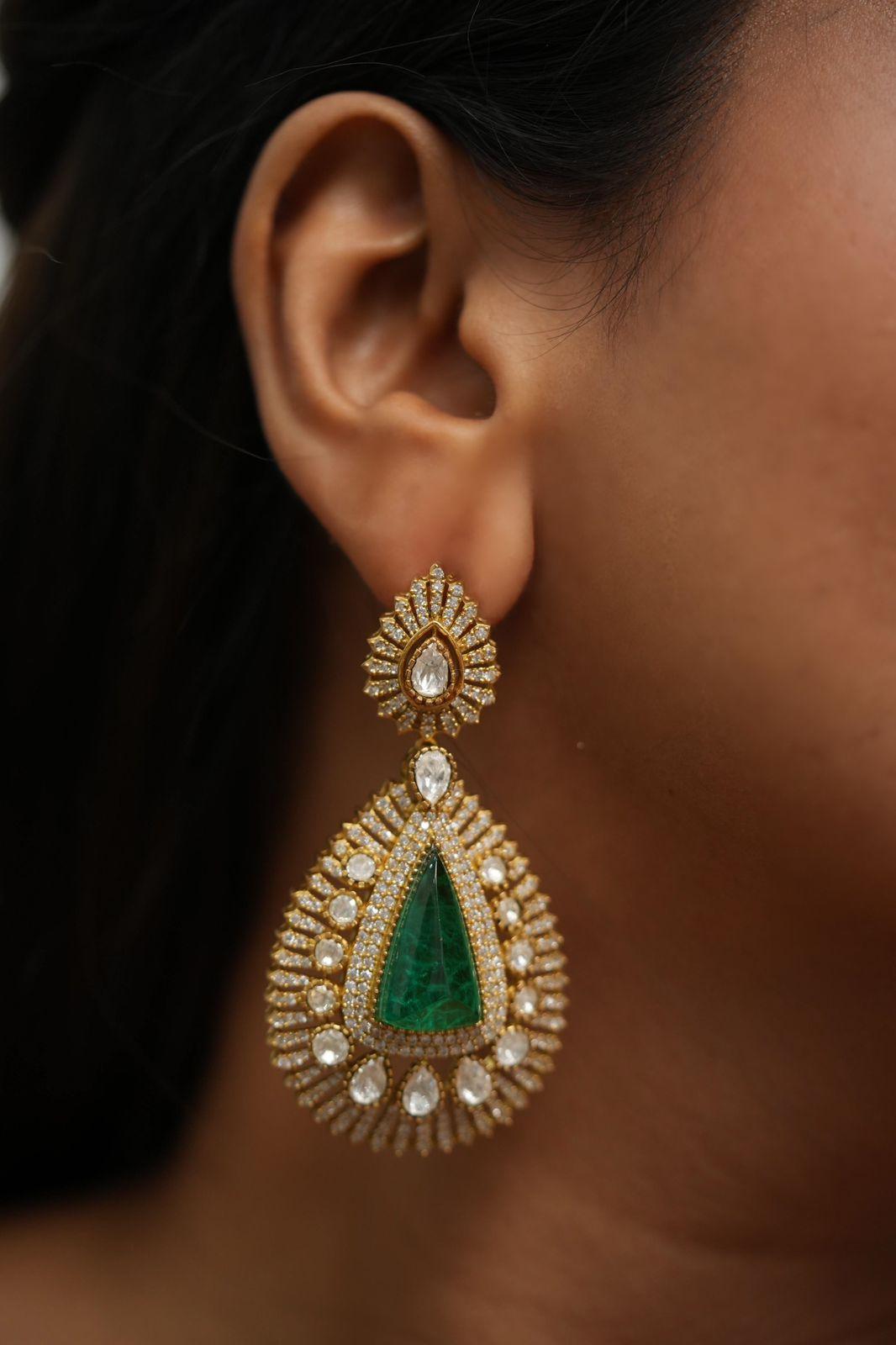 Meghna Designer Long Indian Earring