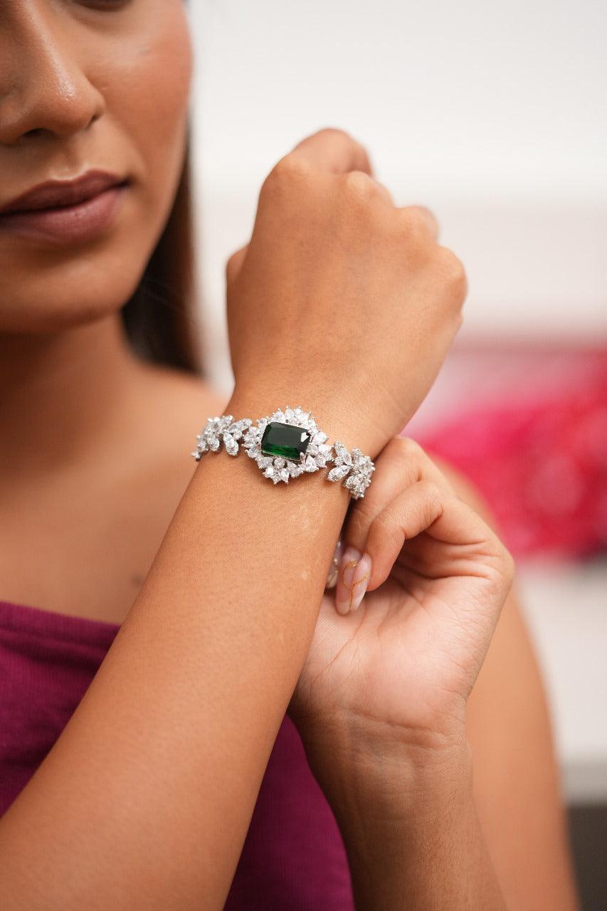 Diamond Veil Coloured Stone Tennis Bracelet