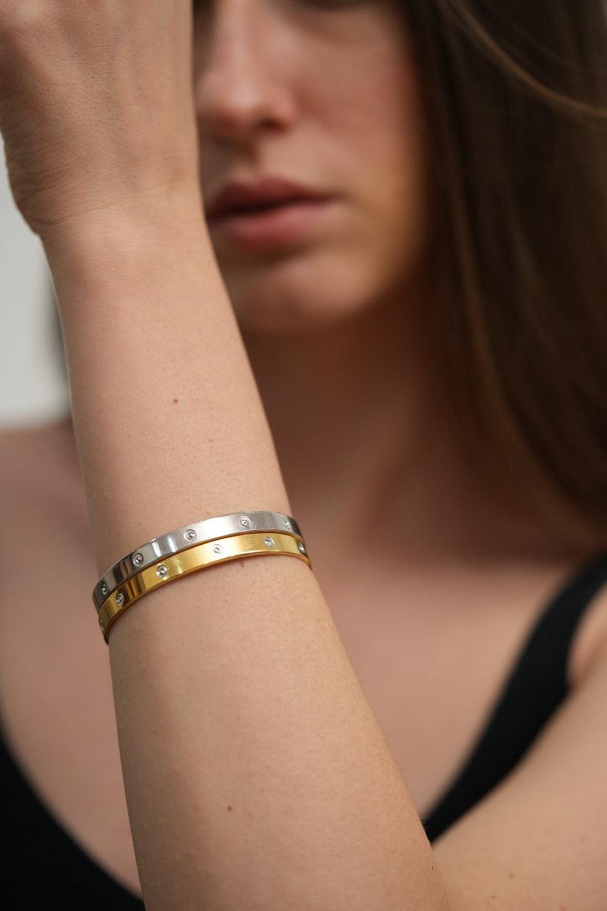 Carterina Daily Wear Bangle | CNC Gold Plated